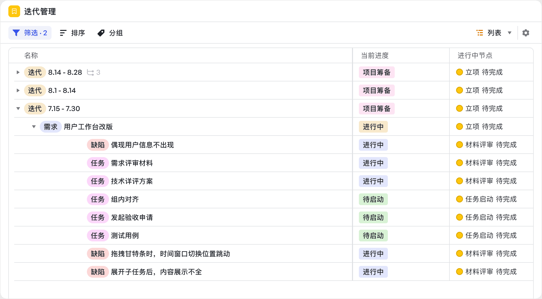 迭代規劃:便捷查看規劃需求明細,迭代計畫有條不紊